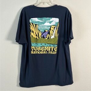 Columbia Yosemite National Park Graphic T-shirt Men’s XL Navy Blue Short Sleeve